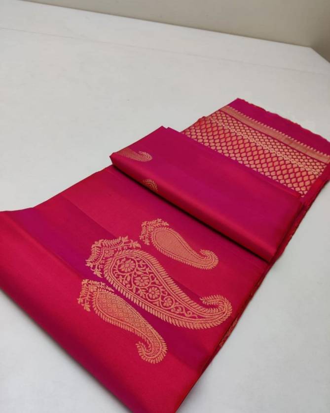 Ritika Gold Zari Designer Pure Lichi Kanchipuram Silk Sarees